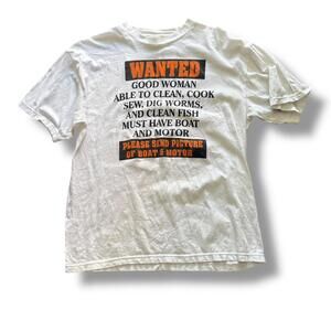 Vintage White Boat Humor Tee